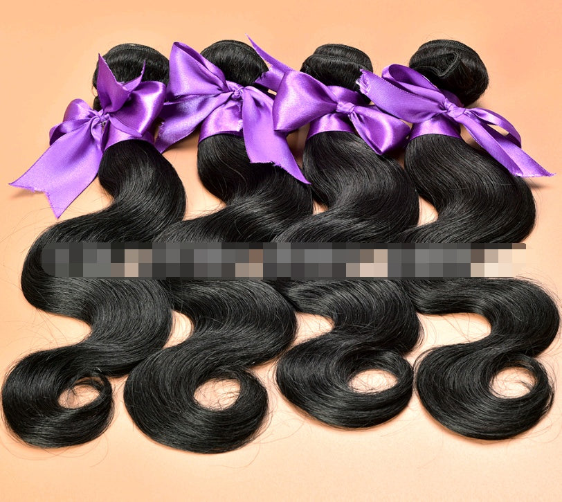 Real Hair Wig Hair Styling Hair Extension Body Wave Human Hair Weaves Bundle Deals Human Hair Extensions Natural & Jet Black